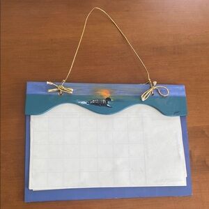 Handcrafted Loon and Sunset Calendar Holder